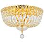2_Tranquil 16"W Gold and Clear Crystal 6-Light Ceiling Light