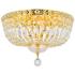 Tranquil 16"W Gold and Clear Crystal 6-Light Ceiling Light