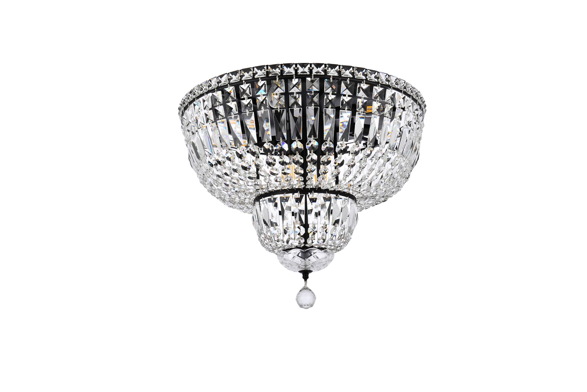 Tranquil 20" Black Flush Mount