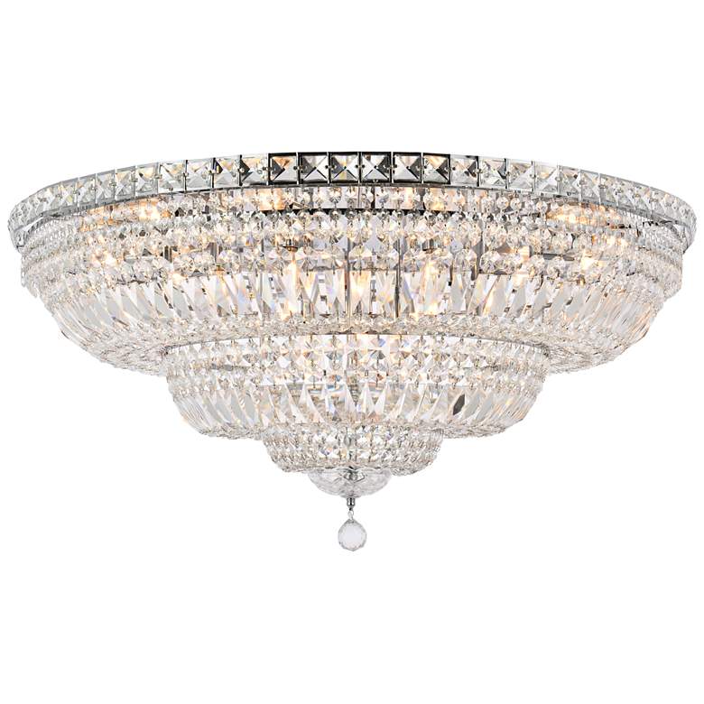 Image 1 Tranquil 21 Lt Chrome Flush Mount Clear