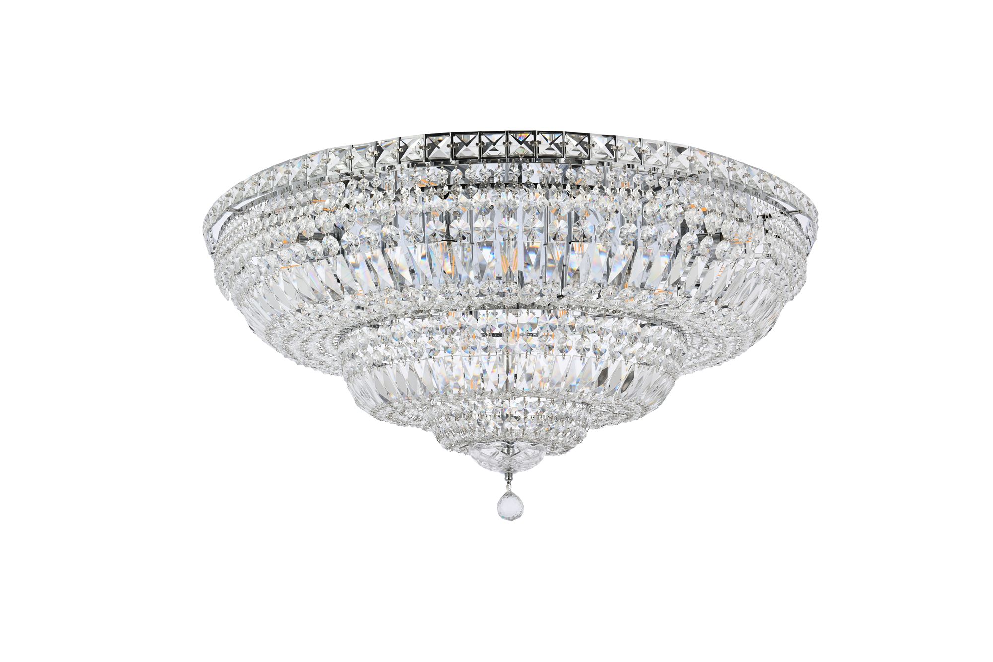 Tranquil 21 Lt Chrome Flush Mount Clear