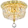 1_Tranquil 4 Lt Gold Flush Mount Clear