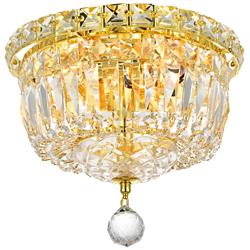 Tranquil 4 Lt Gold Flush Mount Clear