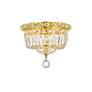 Thumbnail2 of Tranquil 4 Lt Gold Flush Mount Clear more views