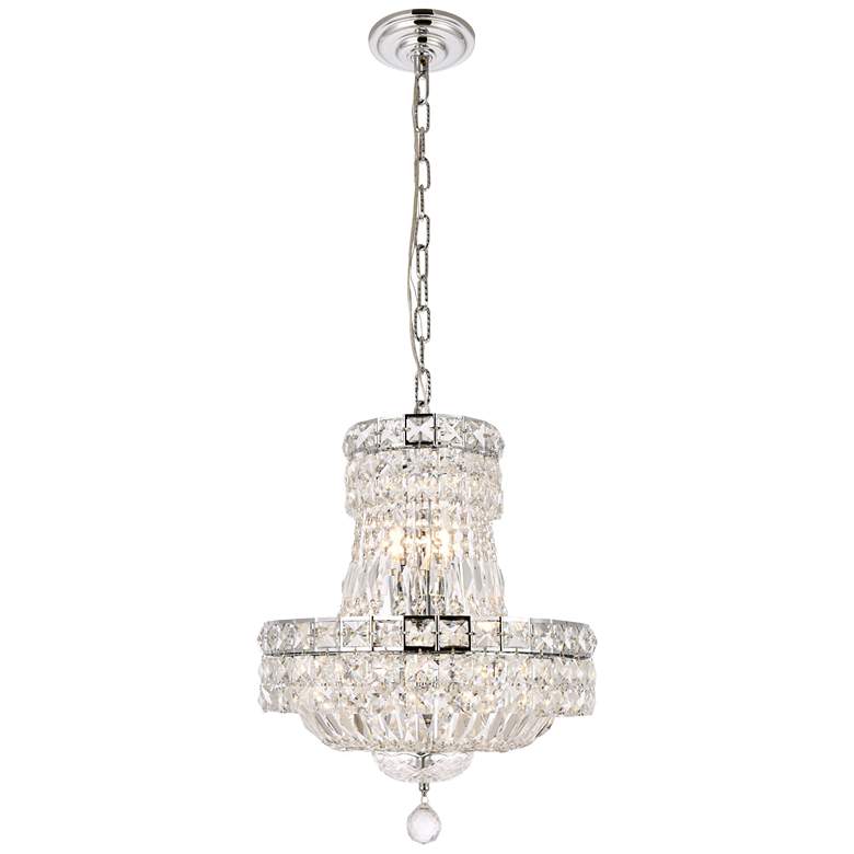 Image 1 Tranquil 6 Lt Chrome Pendant Clear