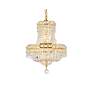 Thumbnail4 of Tranquil 6 Lt Gold Pendant Clear more views