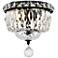 Tranquil 8" Black Flush Mount