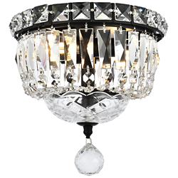 Tranquil 8" Black Flush Mount