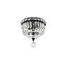 Tranquil 8" Black Flush Mount