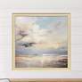1_Tranquil Blue Shores 40"W x 40"H Framed Art
