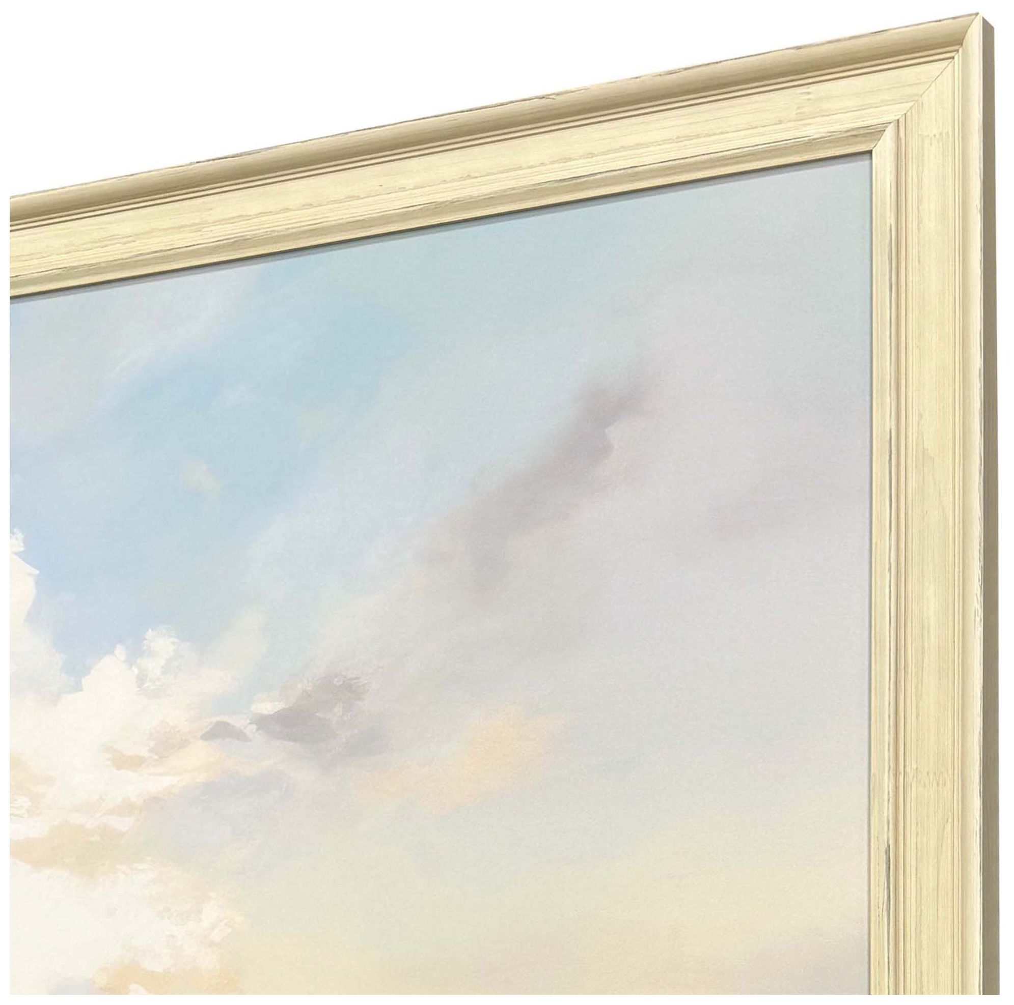 Image 4 Tranquil Blue Shores 40"W x 40"H Framed Art more views