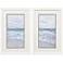 Tranquil Ocean 23"W x 36"H Coastal Framed Art Set of 2