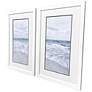 2_Tranquil Ocean 23"W x 36"H Coastal Framed Art Set of 2 more views