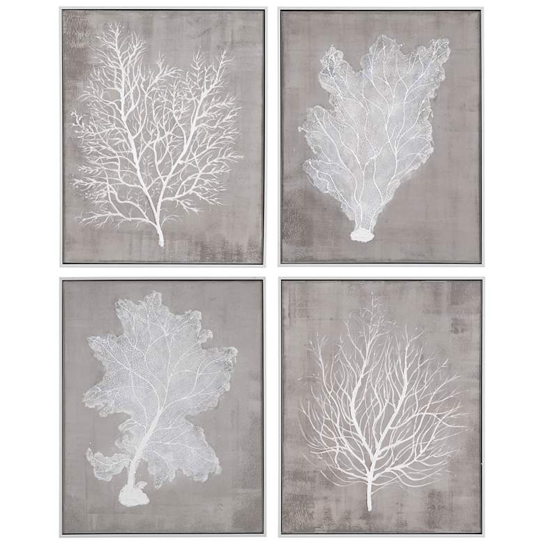 Image 1 Tranquil Set of 4 Brown Canvas Wall Art