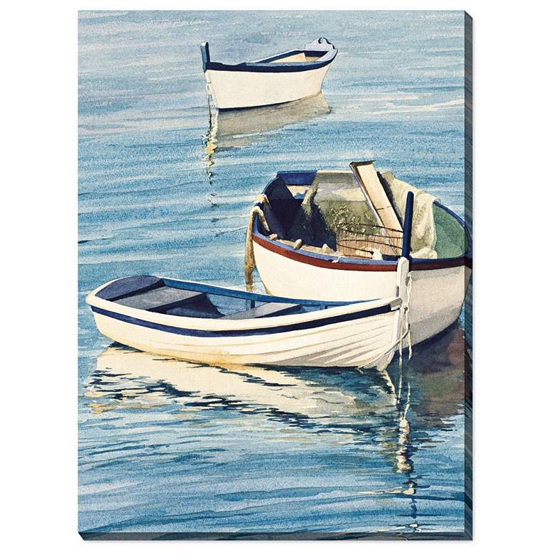 Image 1 Tranquil Trio 40" High All-Weather Outdoor Canvas Wall Art