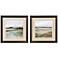 Tranquil Valley Views 19"W x 19"H Modern Framed Art Set of 2