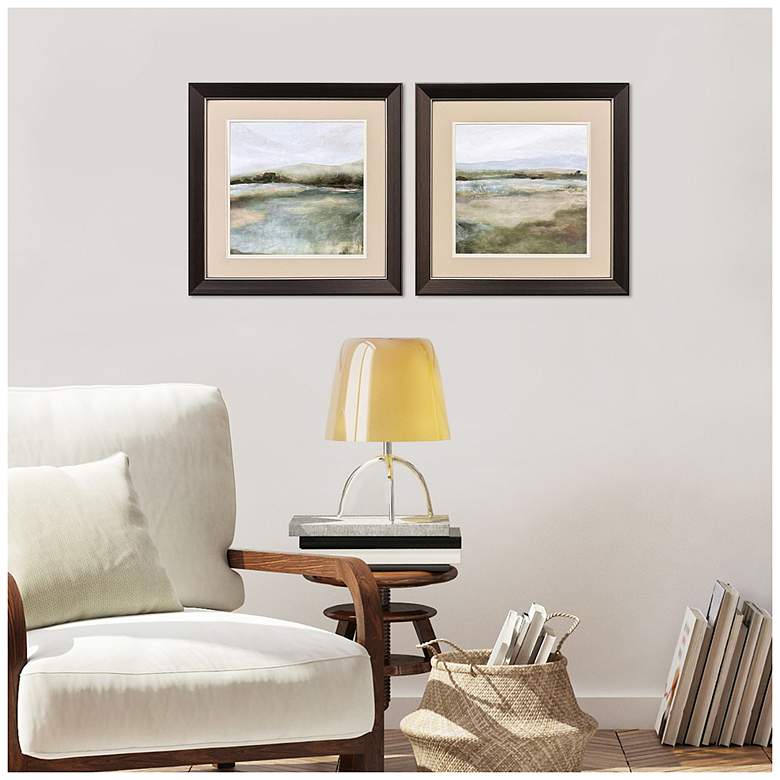 Image 4 Tranquil Valley Views 19"W x 19"H Modern Framed Art Set of 2 more views
