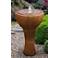Tranquility 39" High Bubbler Garden Fountain with Light