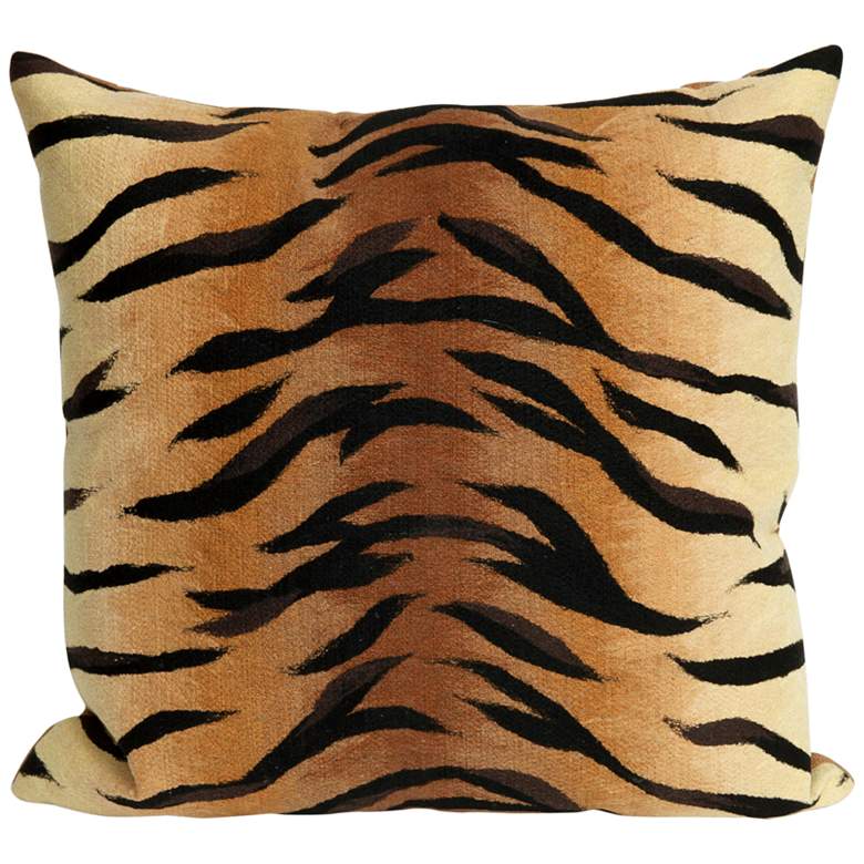 Image 1 Trans-Ocean Visions I Tiger Brown 20 inch Square Throw Pillow