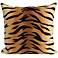 Trans-Ocean Visions I Tiger Brown 20" Square Throw Pillow