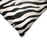 Trans-Ocean Visions I Zebra Black 20" Square Throw Pillow