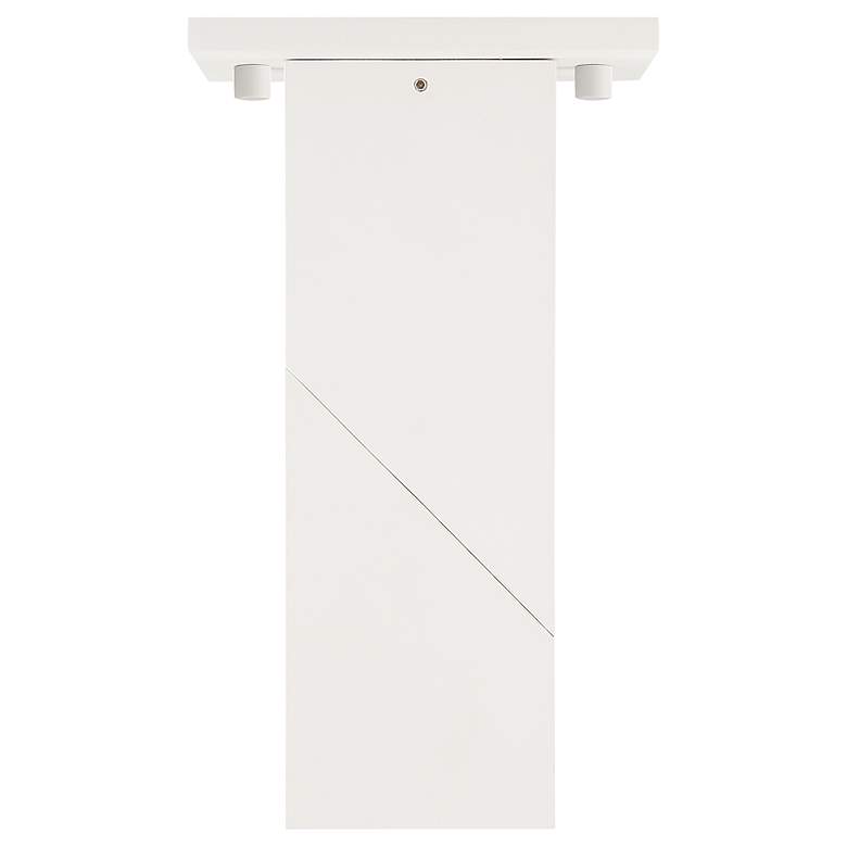 Image 2 Transformer 3" Wide White 120V Flush Mount with White Acrylic Shade more views