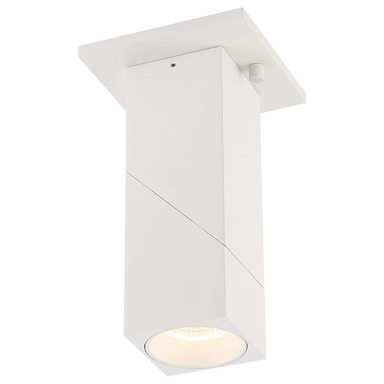 Image 3 Transformer 3" Wide White 120V Flush Mount with White Acrylic Shade more views