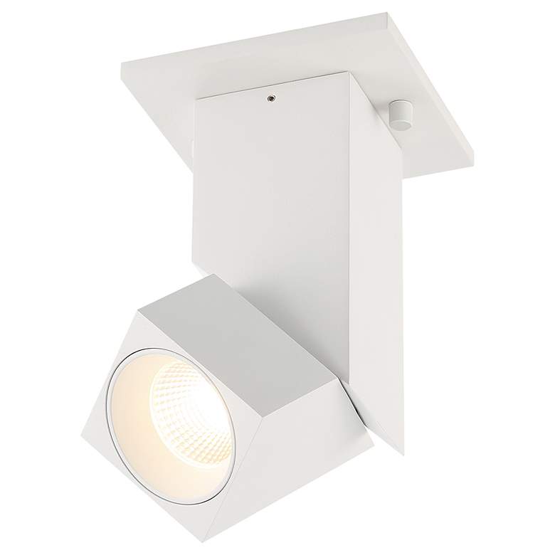Image 4 Transformer 3" Wide White 120V Flush Mount with White Acrylic Shade more views