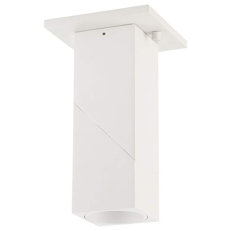 Image 6 Transformer 3" Wide White 120V Flush Mount with White Acrylic Shade more views