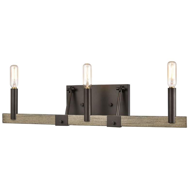 Image 1 Transitions 22" Wide 3-Light Vanity Light - Oil Rubbed Bronze
