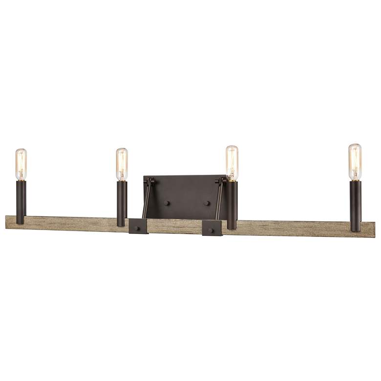 Image 1 Transitions 32" Wide 4-Light Vanity Light - Oil Rubbed Bronze