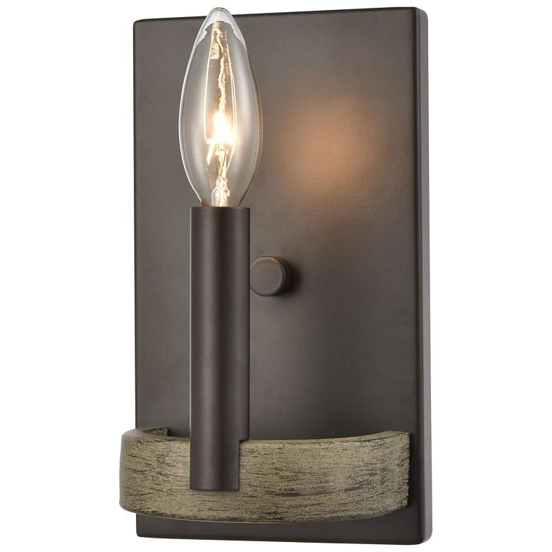Image 1 Transitions 8 inch High 1-Light Sconce - Oil Rubbed Bronze