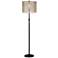 Transparent Fiber Bronze Adjustable Floor Lamp