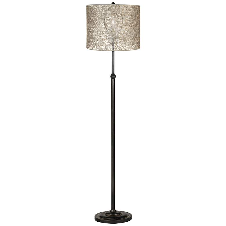 Image 1 Transparent Fiber Bronze Adjustable Floor Lamp