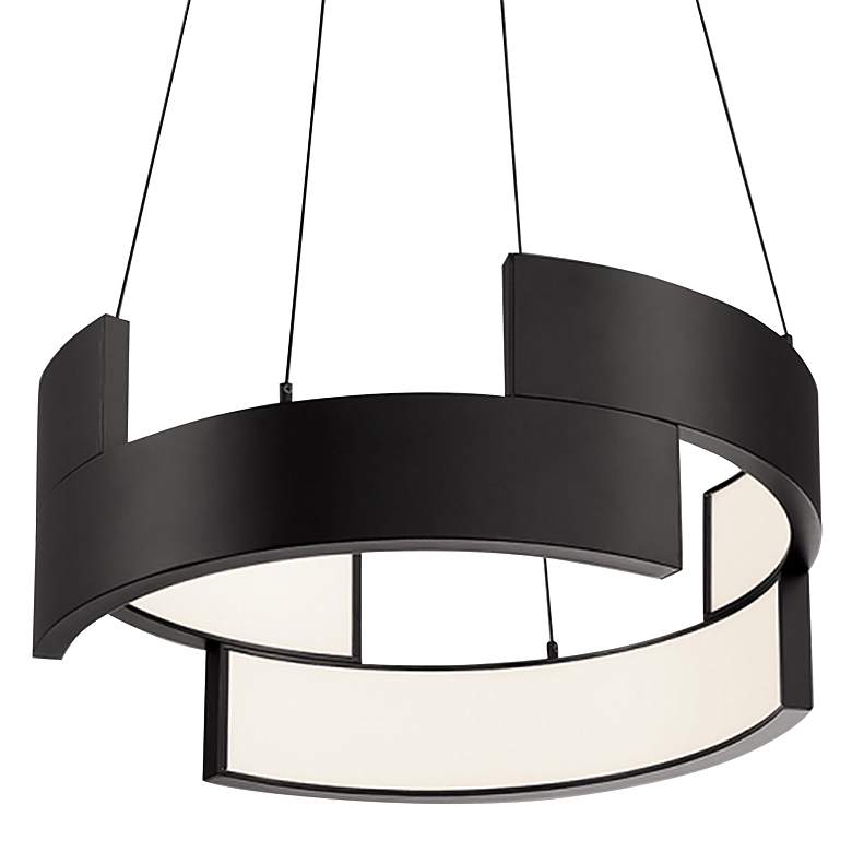 Image 3 Trap 6 inchH x 20 inchW 1-Light Pendant in Black more views