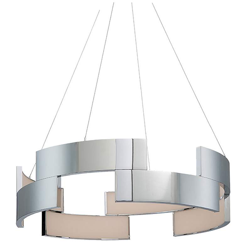 Image 1 Trap 6 inchH x 27 inchW 1-Light Pendant in Chrome
