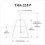 3_Trapezoid 18" Wide 3 Light Gold and Black Pendant more views