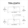 3_Trapezoid 22" Wide White and Black Drum Ceiling Light more views