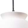 Trapezoid 7 3/4" Wide Bisque Ceramic LED Mini Pendant Light