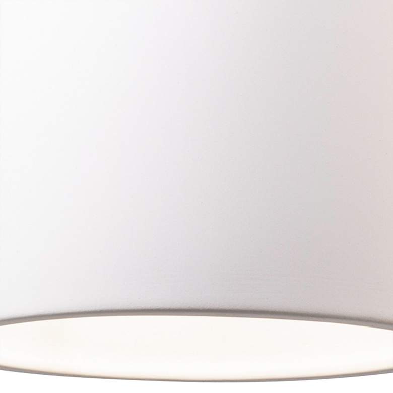 Image 2 Trapezoid 7 3/4" Wide Bisque Ceramic Mini Pendant Light more views