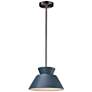 2_Trapezoid LED Pendant - Midnight Sky - Brushed Nickel - Rigid Stem more views