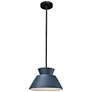 2_Trapezoid LED Pendant - Midnight Sky - Matte Black - Rigid Stem more views