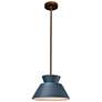 2_Trapezoid Pendant - Midnight Sky - Dark Bronze - Rigid Stem more views