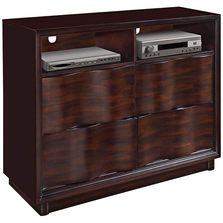 Image 1 Travell Wave Walnut TV Console