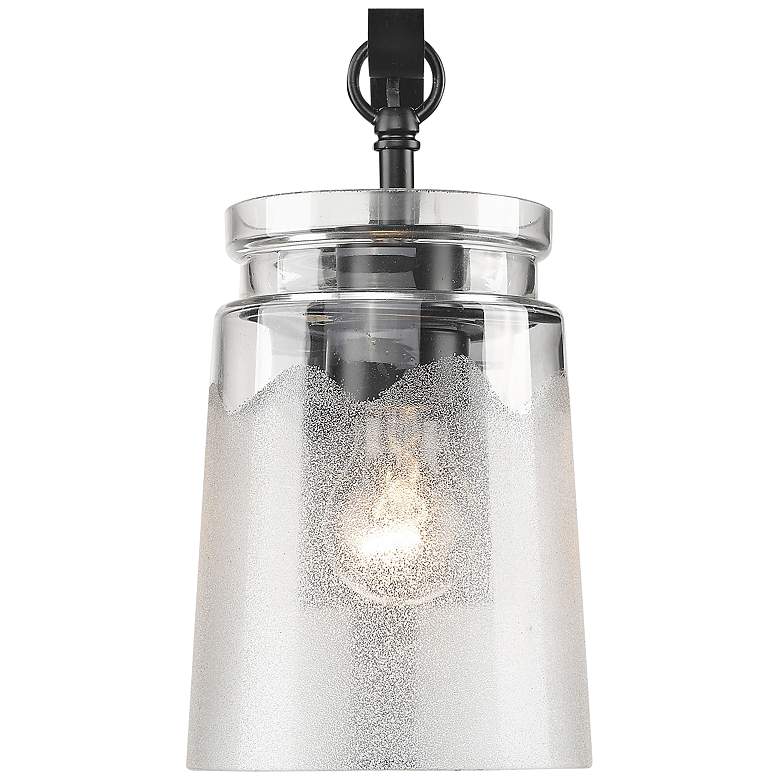 Image 1 Travers 10 1/2" High Black Wall Sconce