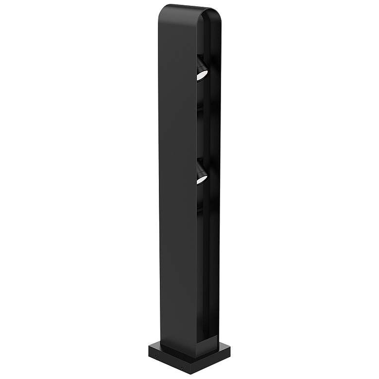 Image 1 Traverse 24 1/2" High Black Aluminum LED Outdoor Spotlight