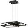 1_Traverse 31" Wide Black Geometric LED Pendant Light