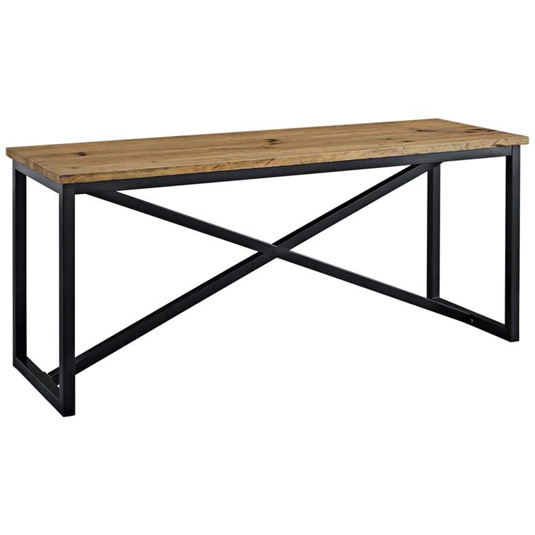 Image 1 Traverse 71 inch Wide Pine Wood Consoile Table