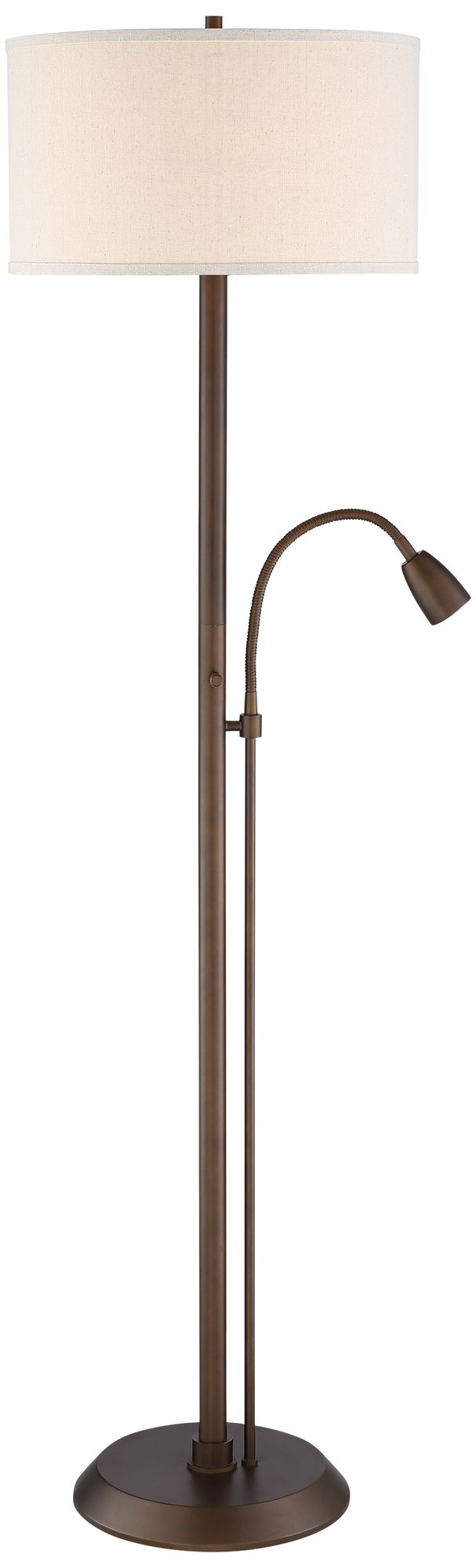 bronze gooseneck floor lamp