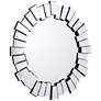 Traverse Moderno Multi-Faceted 34" Round Wall Mirror